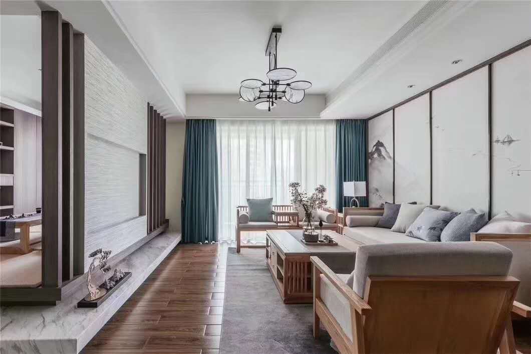佛山市招商依云國際現(xiàn)代簡約風(fēng)格三居室裝修案例